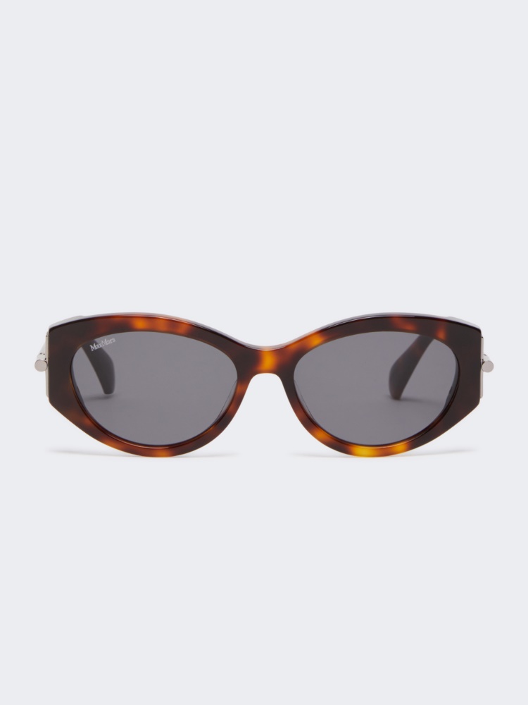 Oval sunglasses - TAWNY BRONZE BROWN - Max Mara