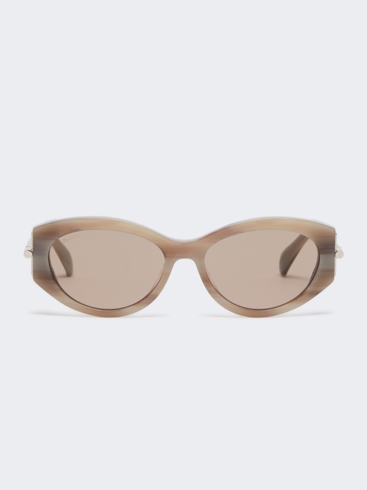 Oval sunglasses - DARK GREY - Max Mara