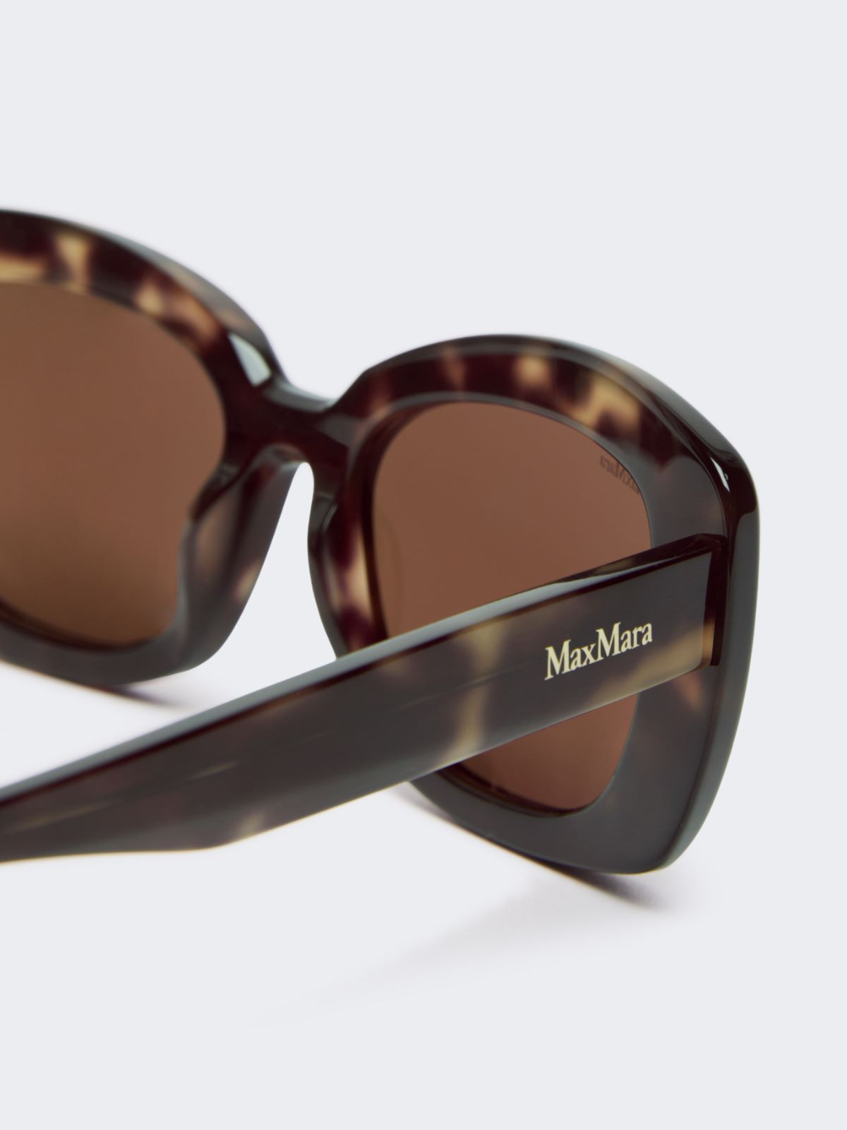 Oversized oval sunglasses - TAWNY BRONZE BROWN - Max Mara - 4