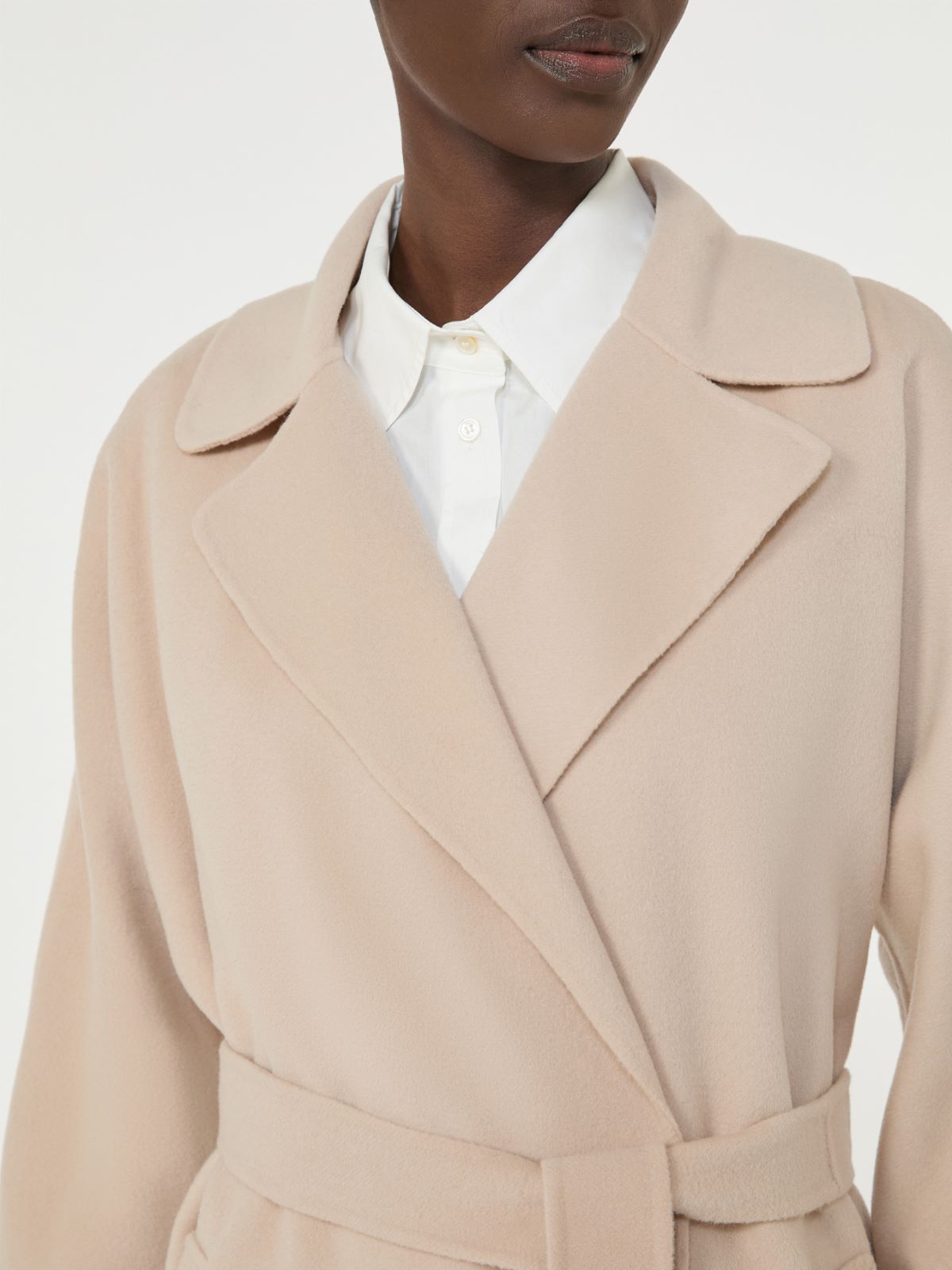 Double-Faced wool-blend robe coat - SAND - Max Mara - 4