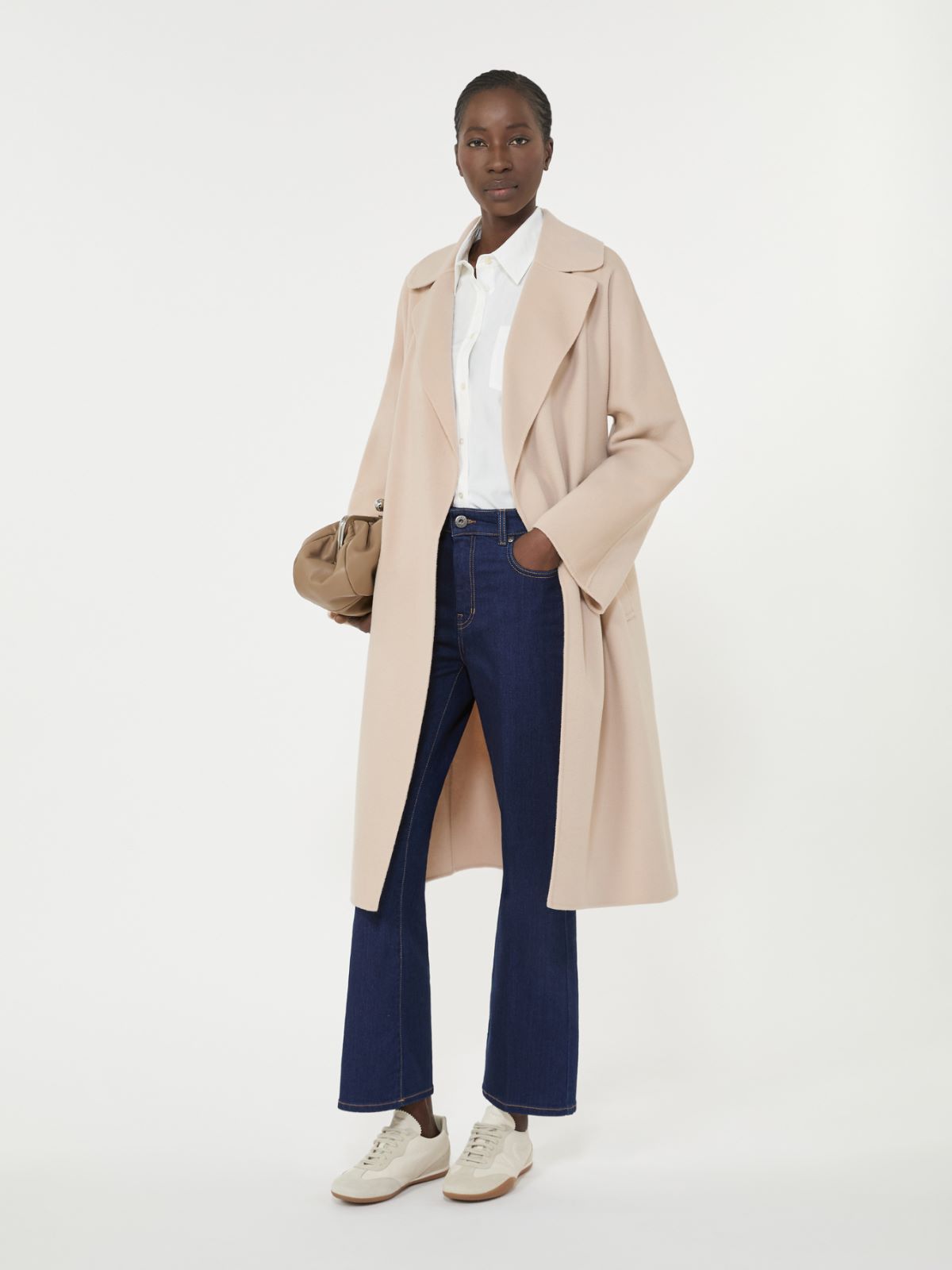 Double-Faced wool-blend robe coat - SAND - Max Mara - 4