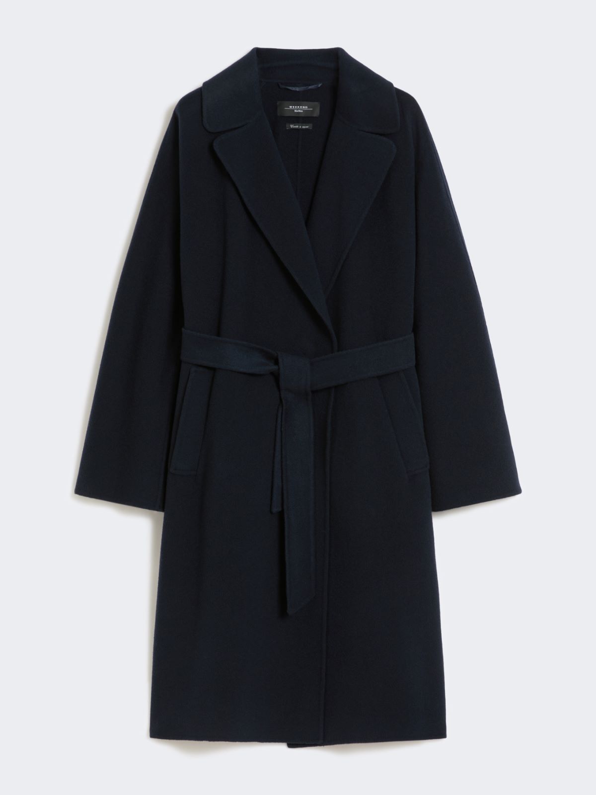 Double-Faced wool-blend robe coat - NAVY - Max Mara - 4