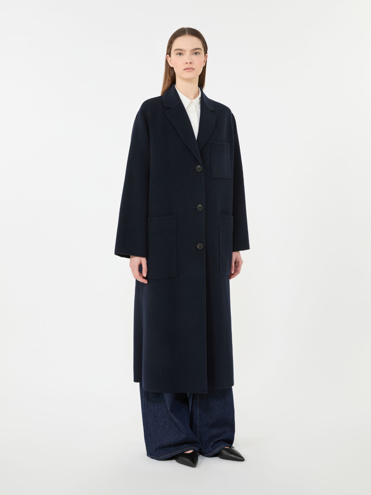 Double-faced wool-blend coat - NAVY - Max Mara - 5