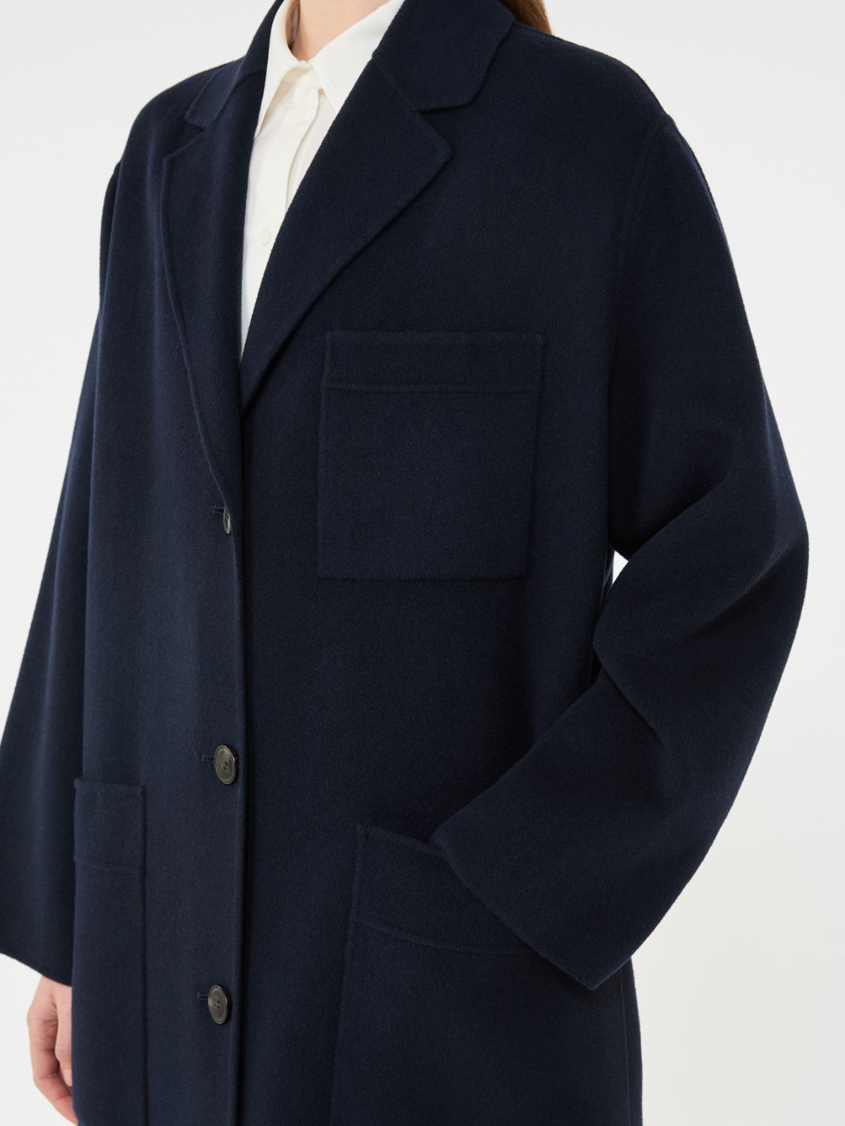 Double-faced wool-blend coat - NAVY - Max Mara - 5