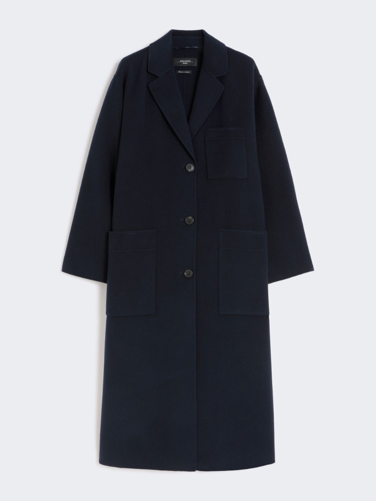 Double-faced wool-blend coat - NAVY - Max Mara