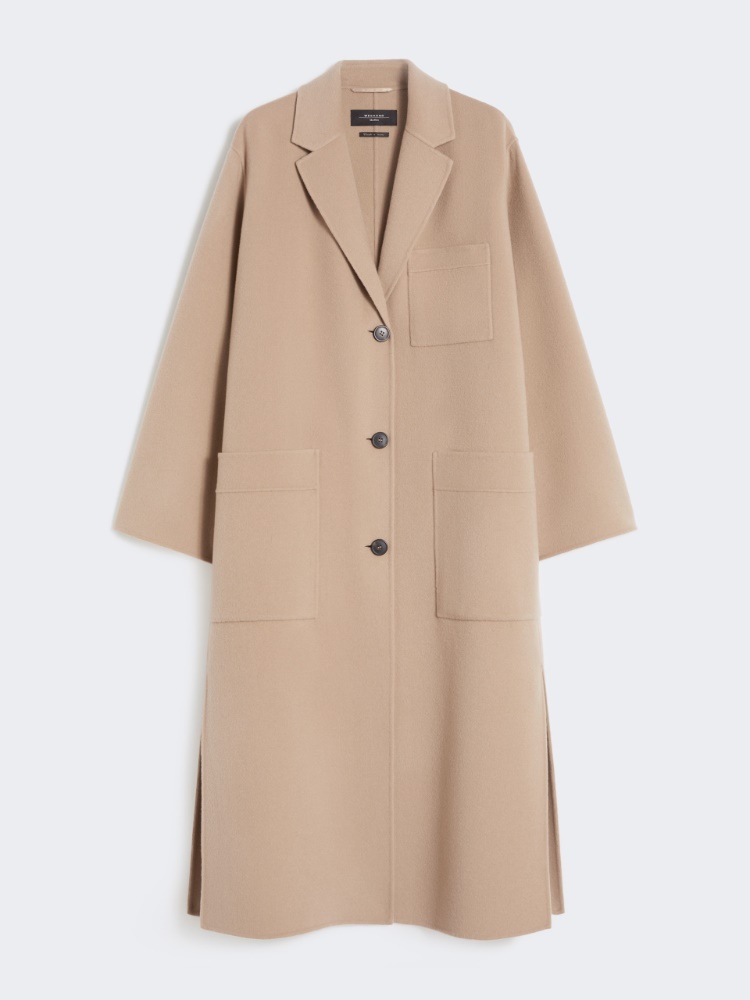 Double-faced wool-blend coat - CAMEL - Max Mara
