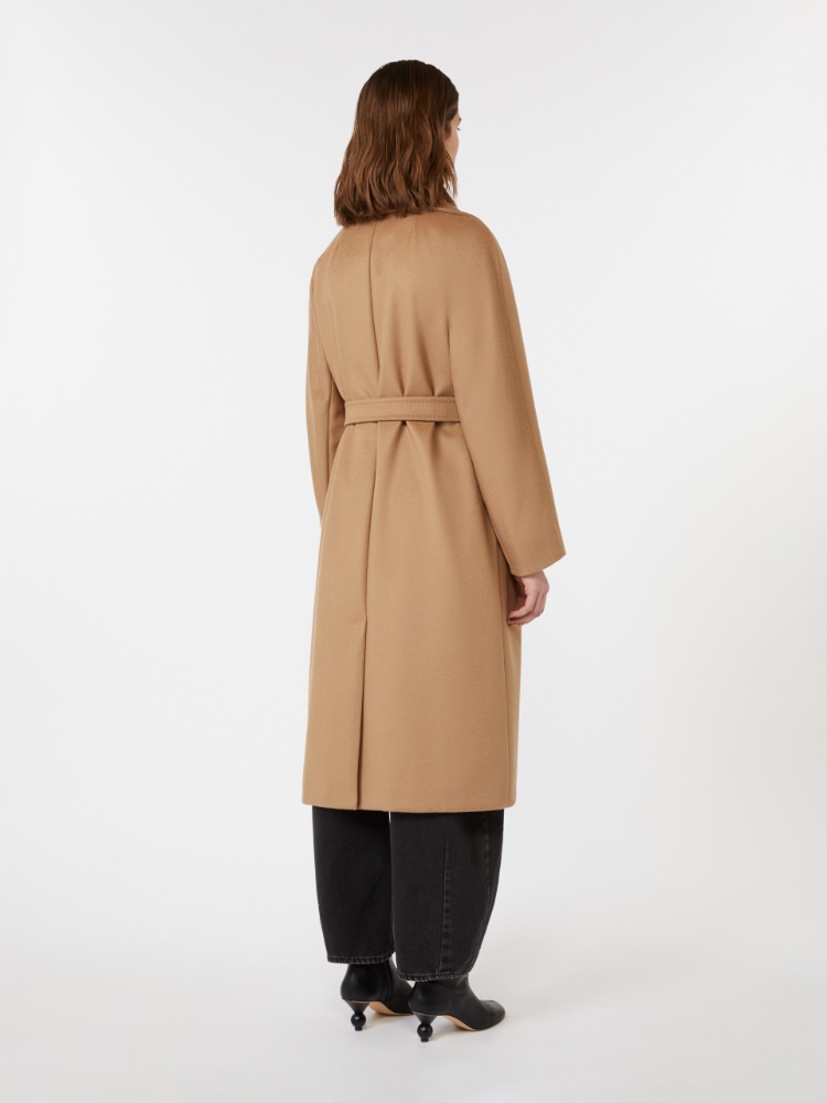 Wool robe coat - CAMEL - 3