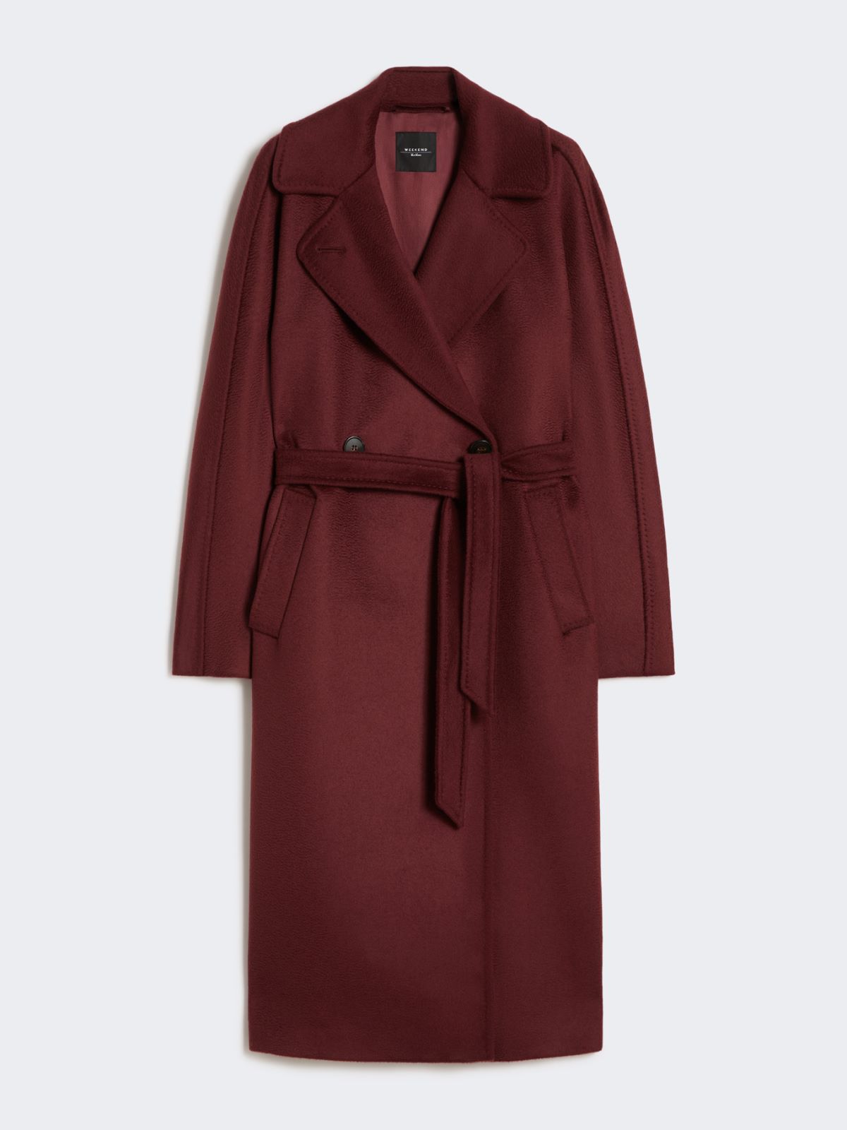 Wool robe coat - BORDEAUX - Max Mara - 4