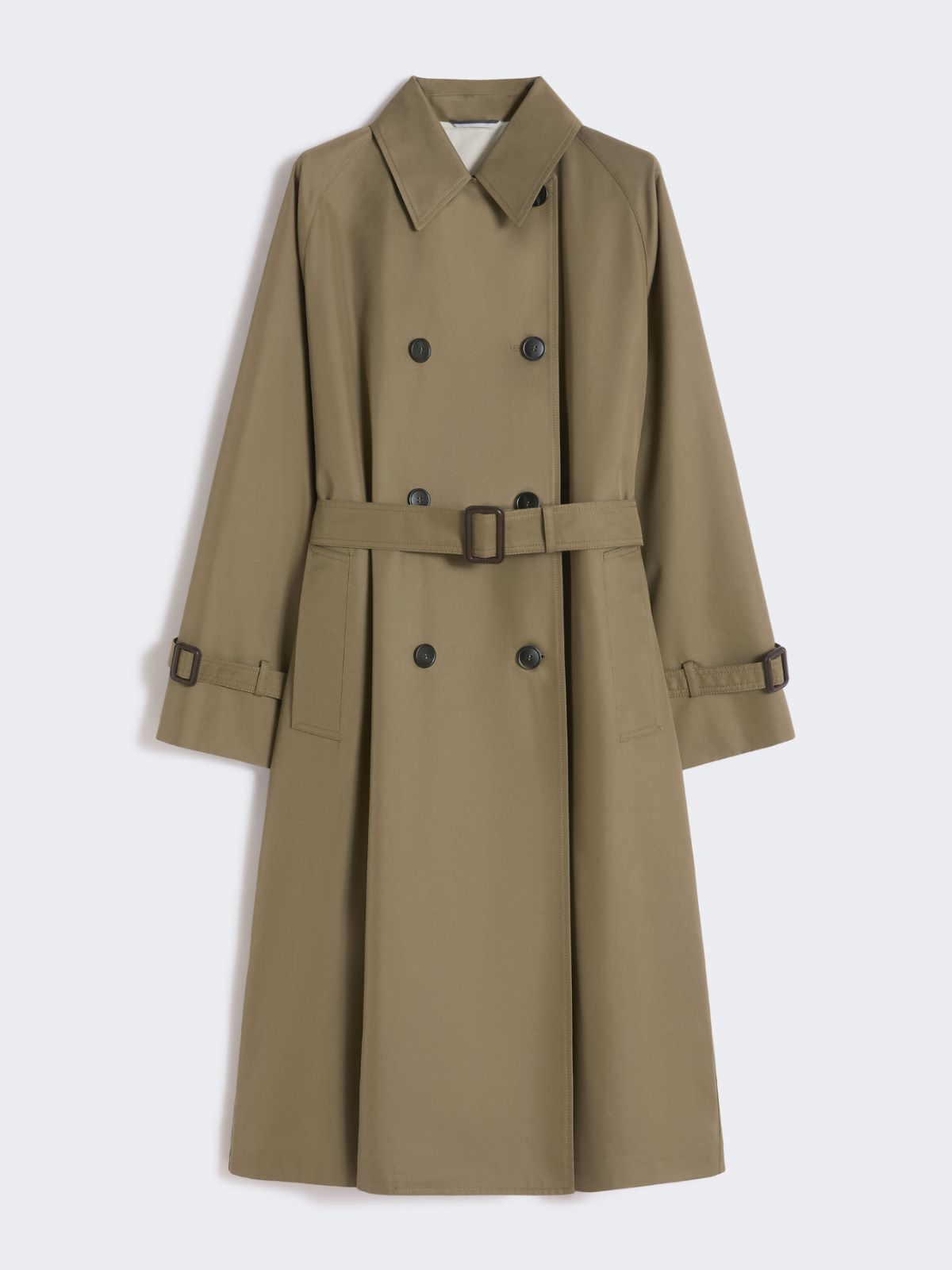 Reversible water-repellent gabardine trench coat - MUD - Max Mara - 5