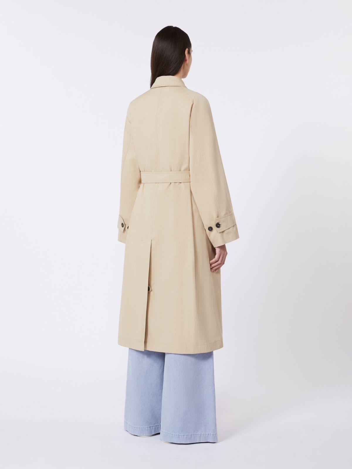 Water-repellent cotton trench coat - BEIGE - Max Mara - 3