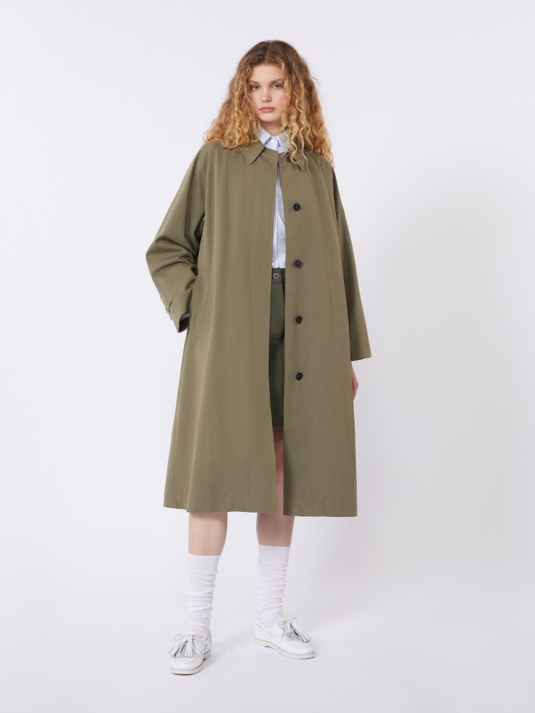 [ディーヴァ] テクニカル コットン トレンチ コート - MUD - Max Mara