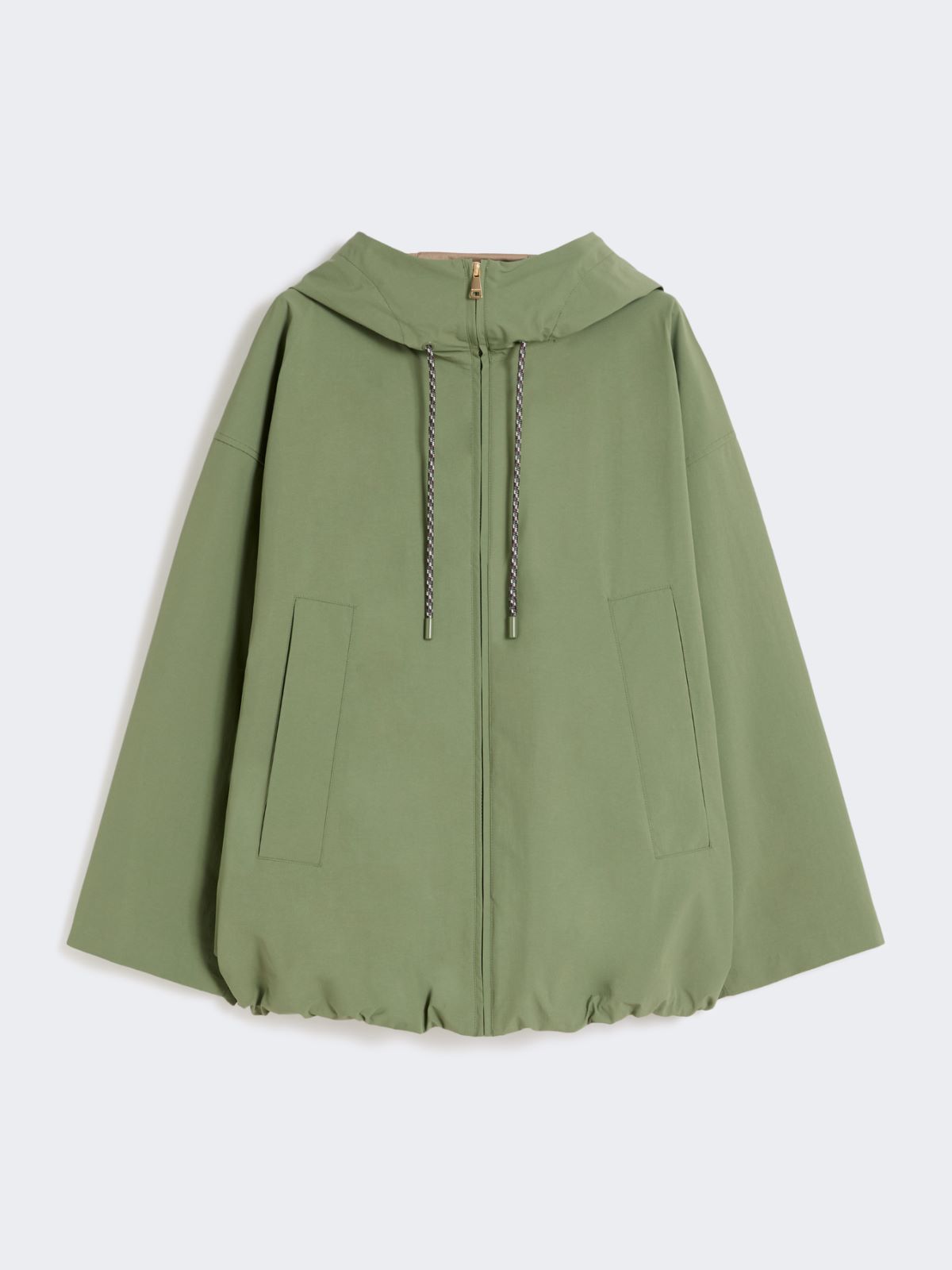 Water-repellent fabric windbreaker - OLIVE GREEN - Max Mara - 9