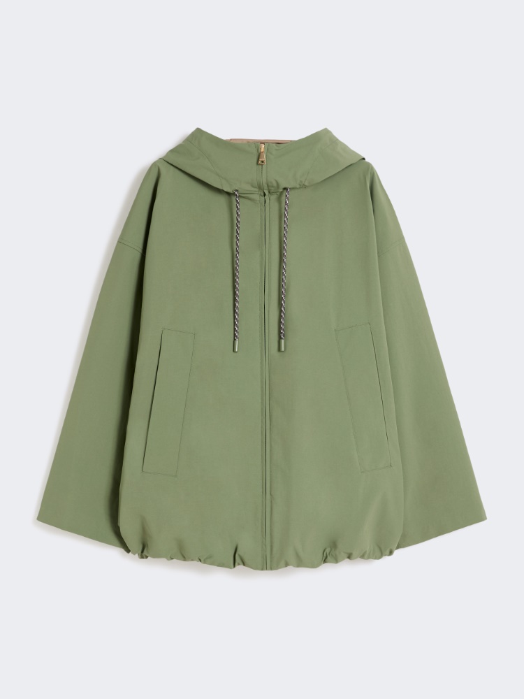 Water-repellent fabric windbreaker - OLIVE GREEN - Max Mara