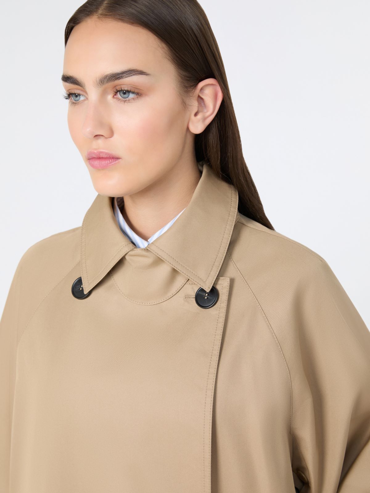 Water-repellent padded gabardine trench coat - HAZELNUT BROWN - Max Mara - 5