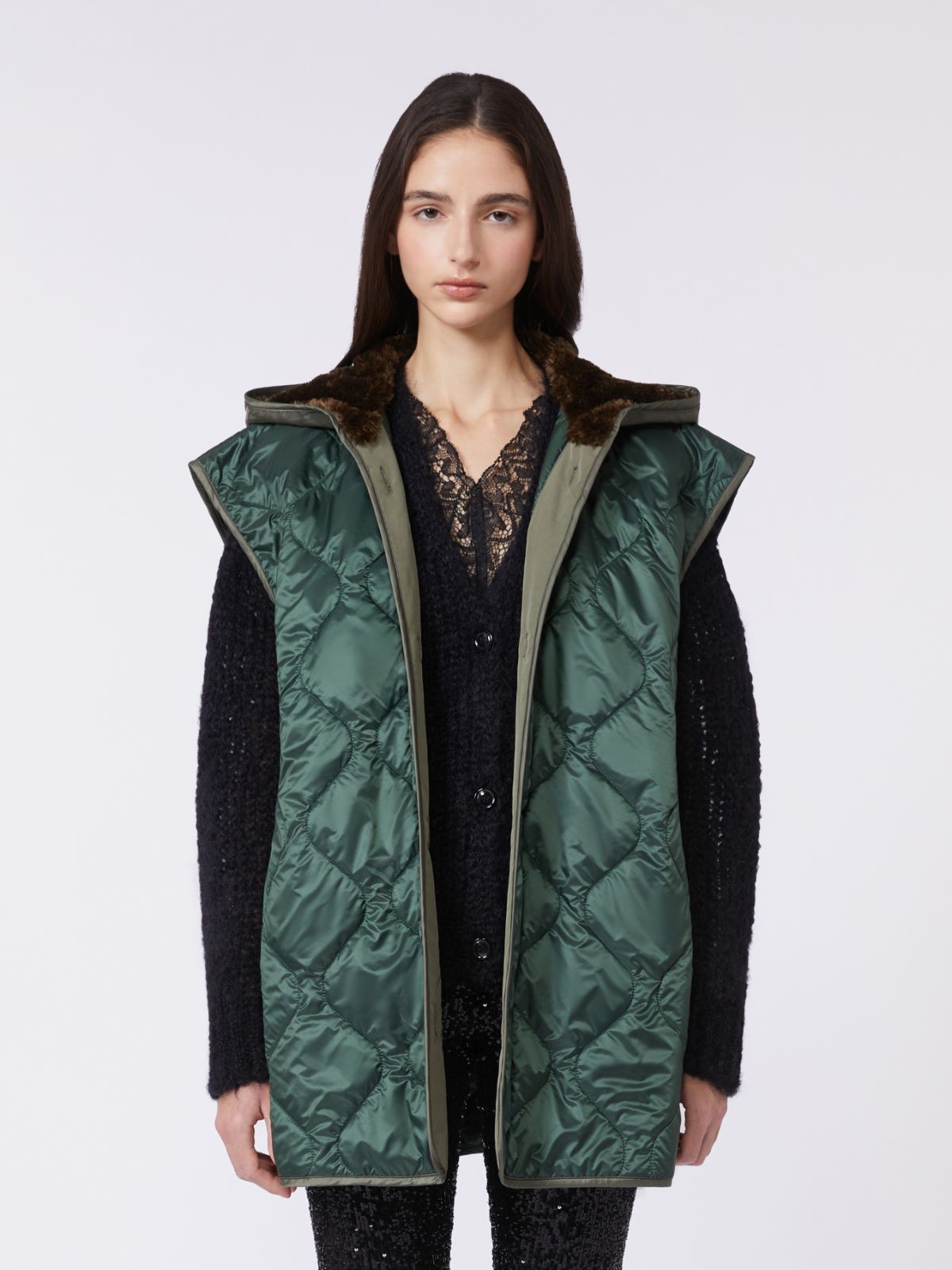 Water-repellent canvas parka - KAKI - Max Mara - 10