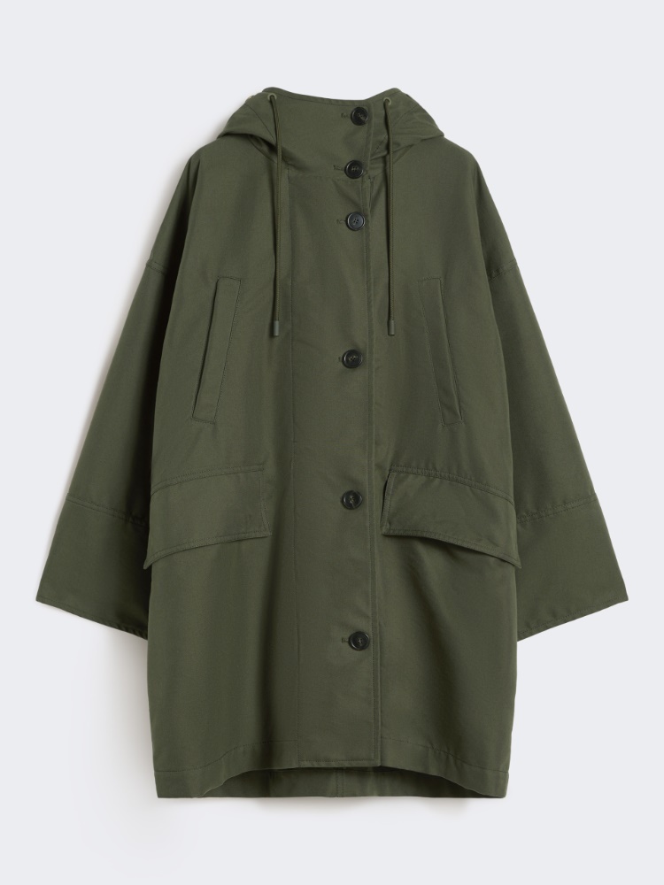 Water-repellent canvas parka - KAKI - Max Mara