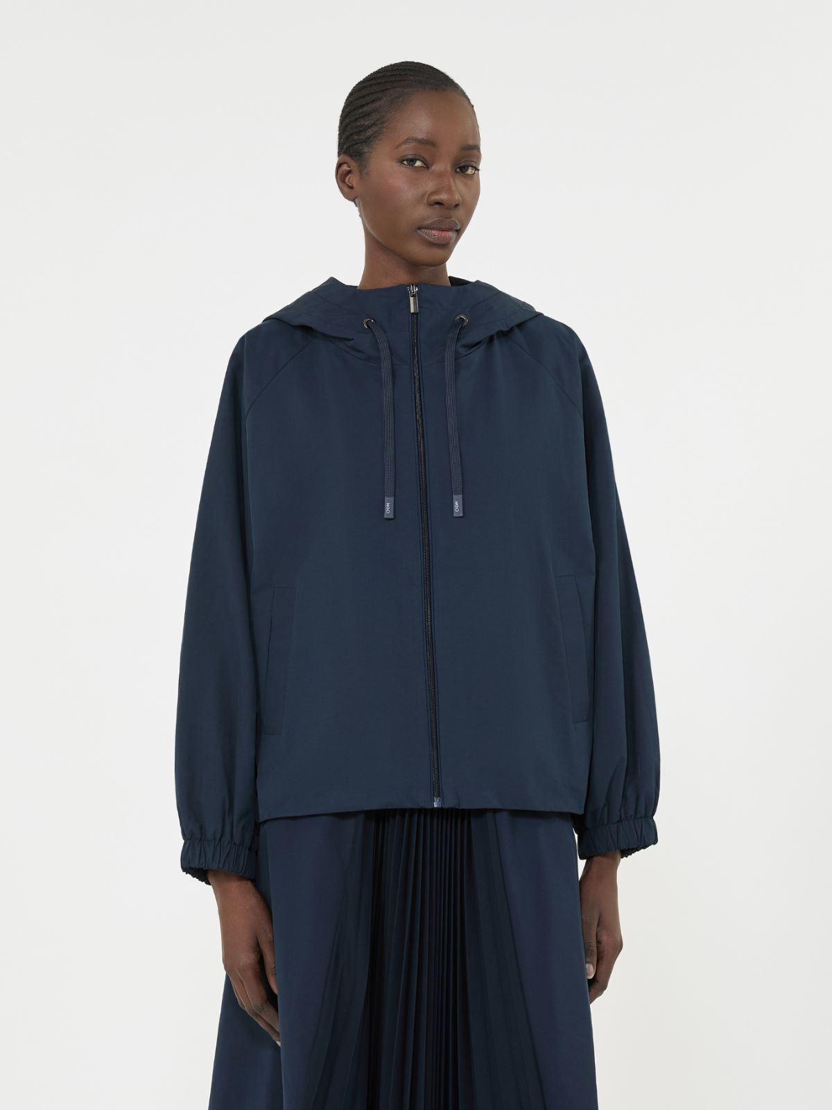 Technical fabric windbreaker - NAVY - Max Mara - 6