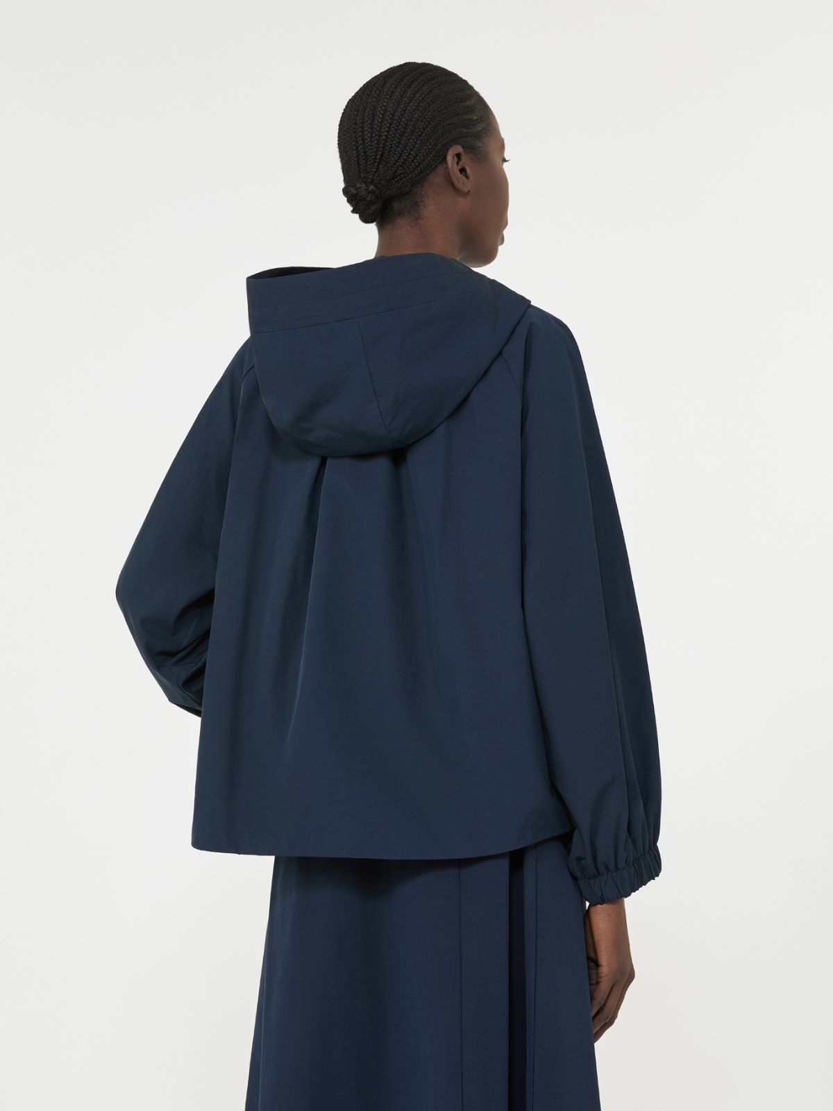 Technical fabric windbreaker - NAVY - Max Mara - 6