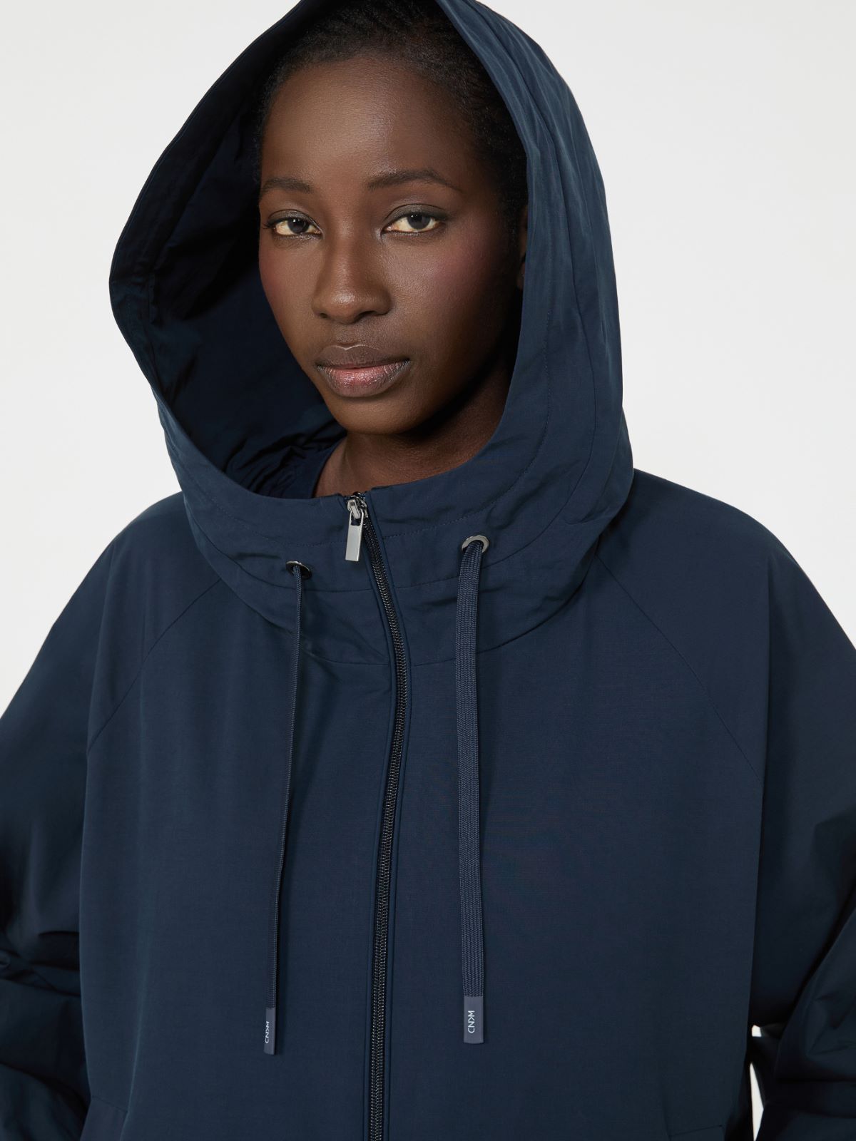 Technical fabric windbreaker - NAVY - Max Mara - 6