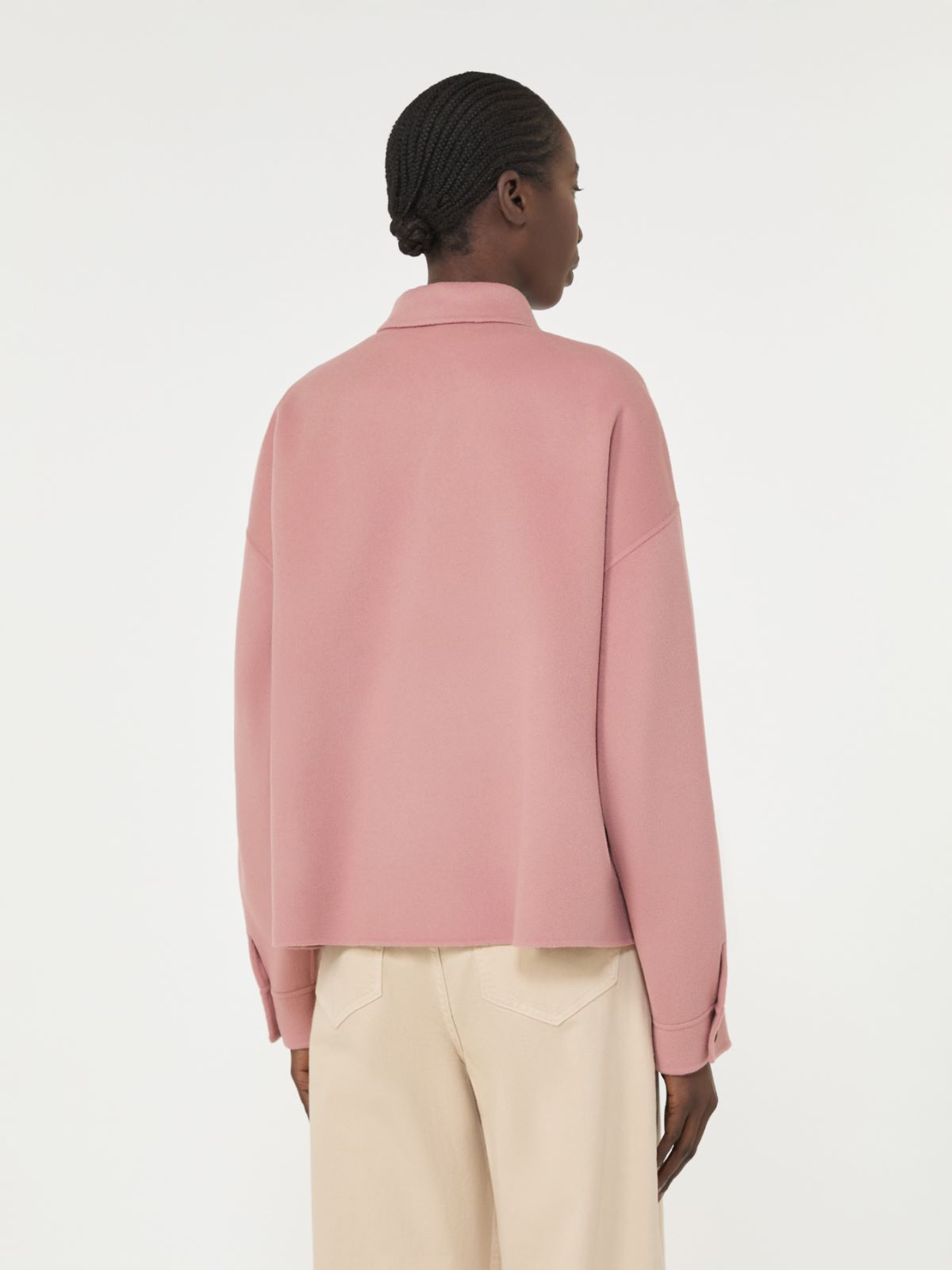 Double-faced wool-blend jacket - ANTIQUE ROSE - Max Mara - 5