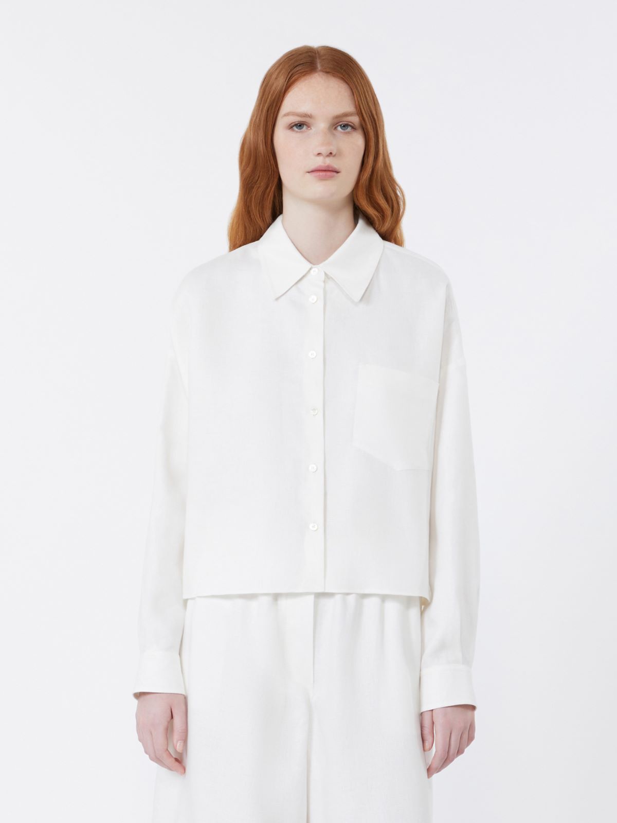 Linen canvas jacket - WHITE - 2