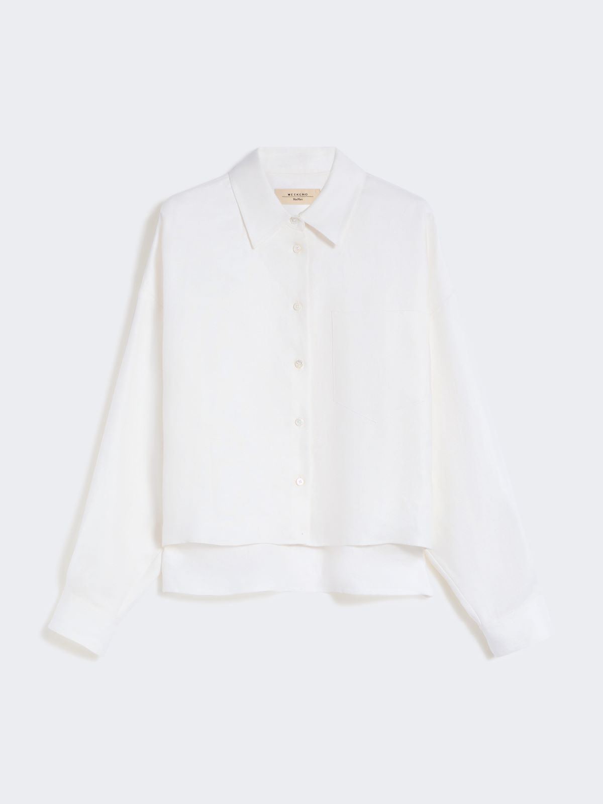 Linen canvas jacket - WHITE - 5