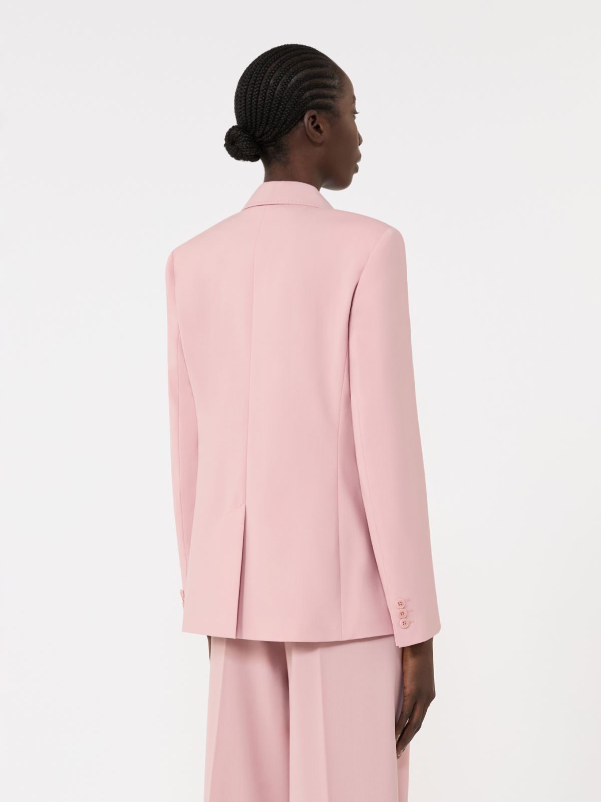 Double-breasted stretch wool blazer - ANTIQUE ROSE - Max Mara - 6