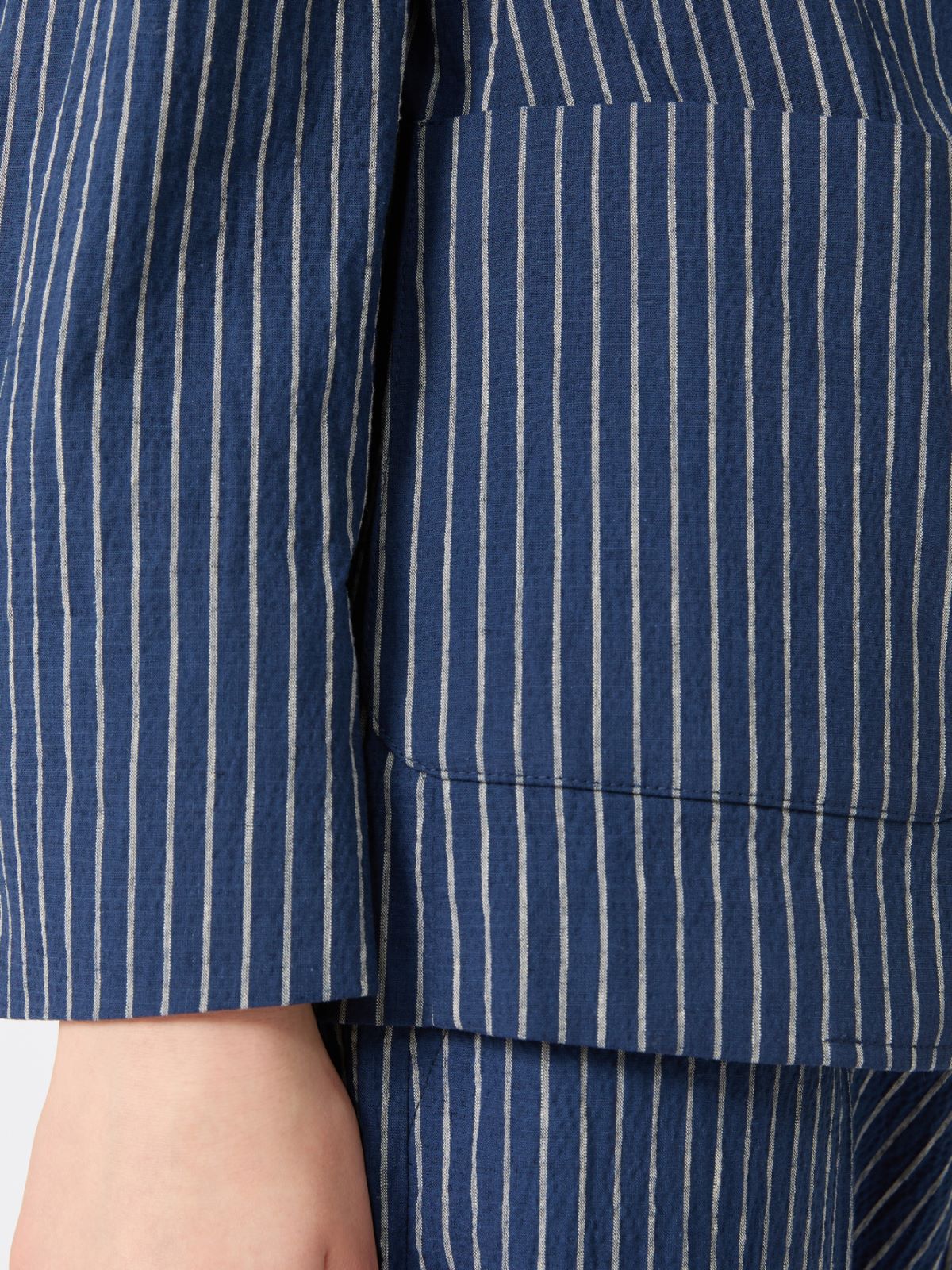 [アレッタ] コットン リネン シアサッカー ジャケット - ULTRAMARINE - Max Mara - 5