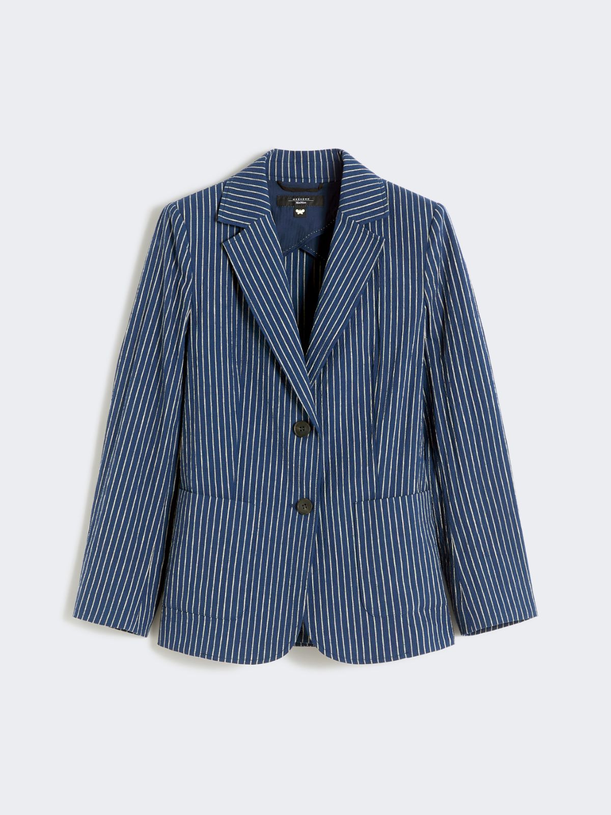 [アレッタ] コットン リネン シアサッカー ジャケット - ULTRAMARINE - Max Mara - 6