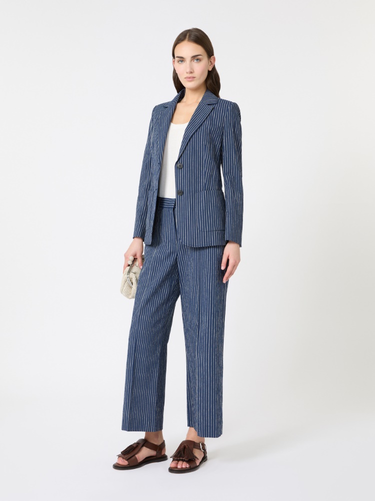 [アレッタ] コットン リネン シアサッカー ジャケット + ULTRAMARINE - Max Mara