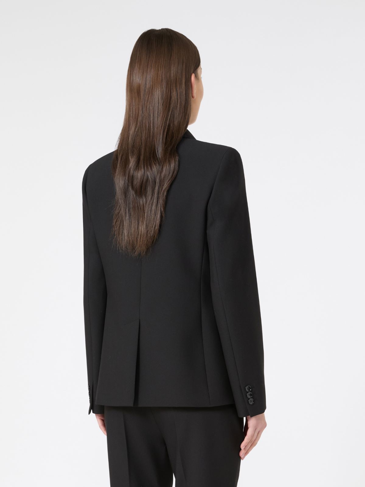 Viscose-blend canvas blazer - BLACK - Max Mara - 5