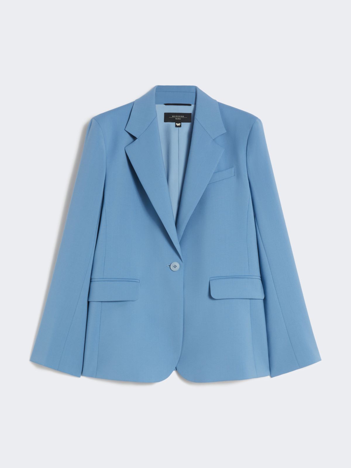 Stretch wool blazer - LIGHT BLUE - Max Mara - 9