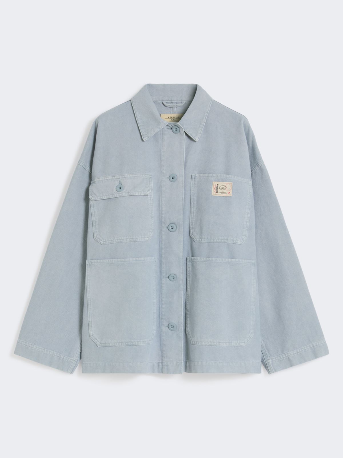Cotton canvas workwear jacket - LIGHT BLUE - Max Mara - 6
