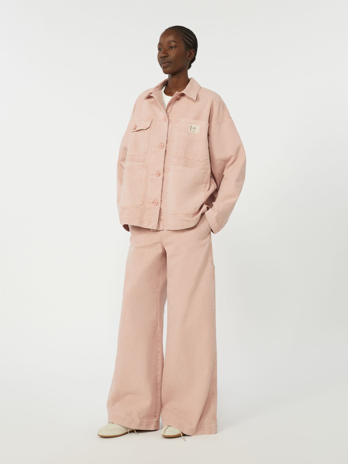 Cotton canvas workwear jacket - PINK - Max Mara