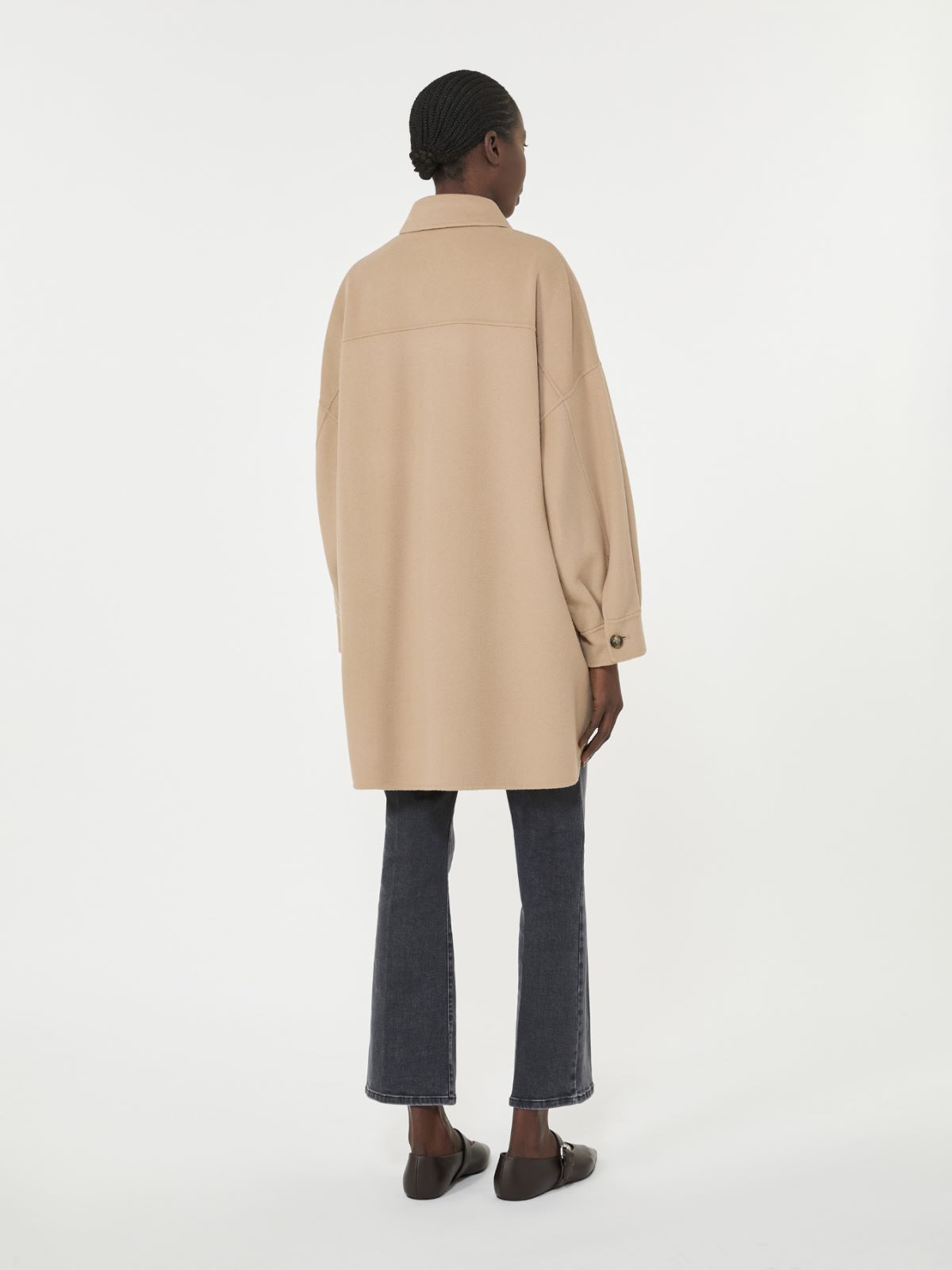 Oversized wool-blend coat - CAMEL - Max Mara - 5