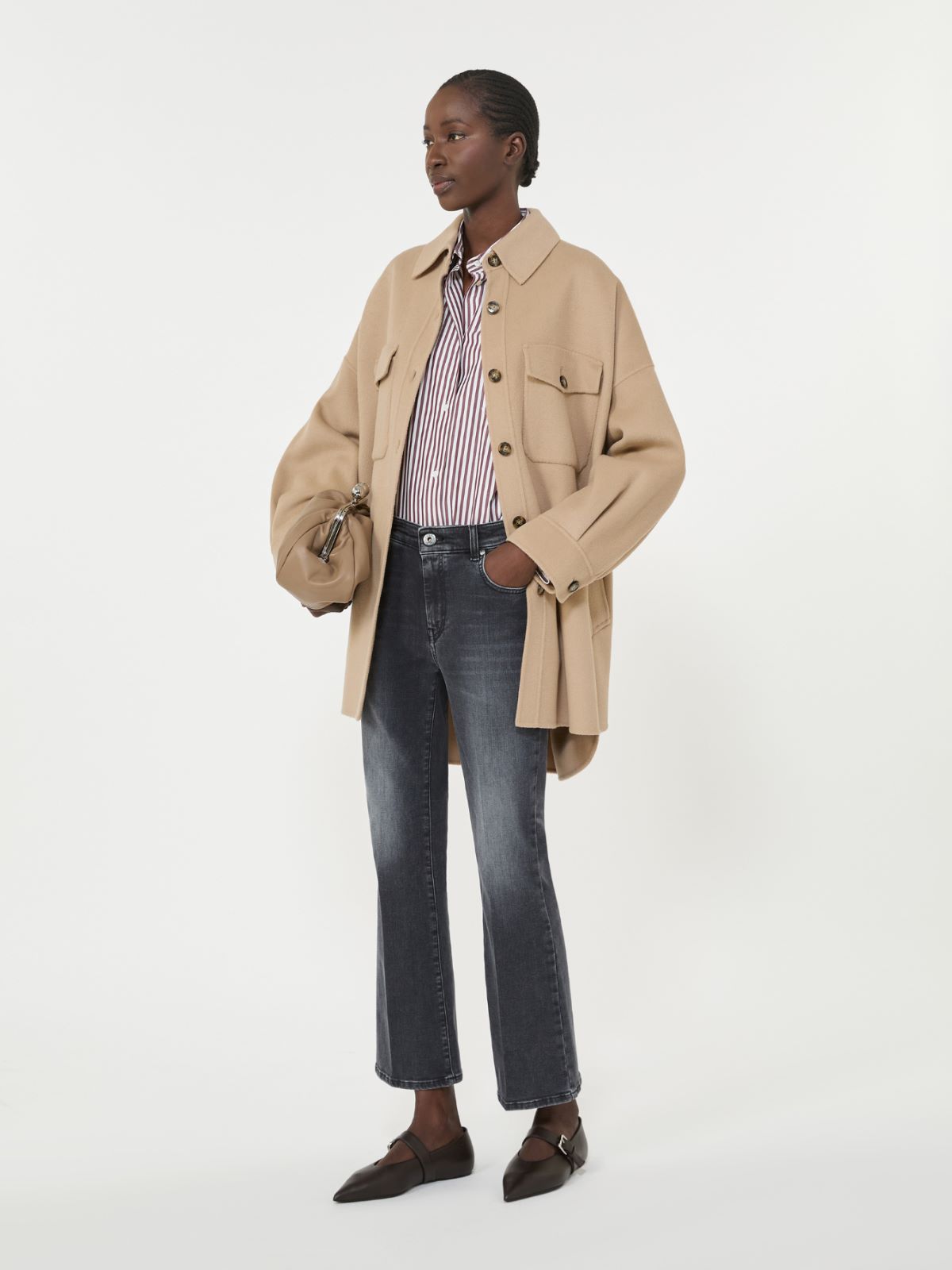 Oversized wool-blend coat - CAMEL - Max Mara - 5