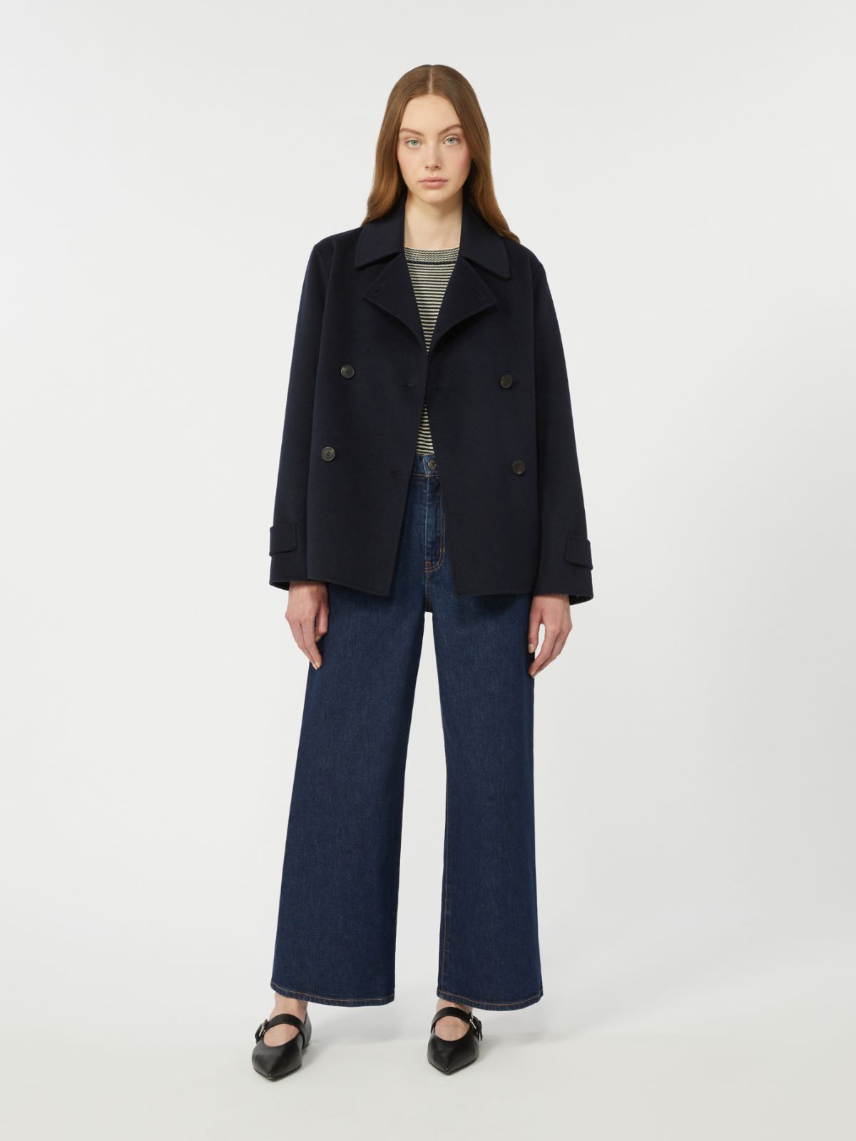 Doppelreihiger Caban aus Wollgemisch - BLAU - Max Mara - 5