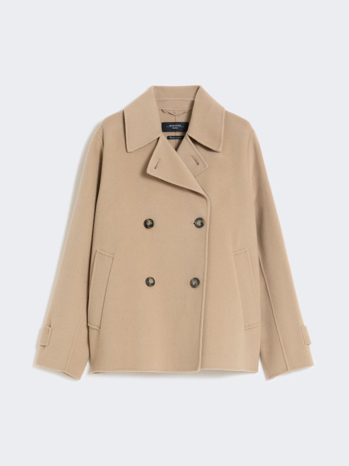 Double-breasted wool-blend pea coat - CAMEL - Max Mara - 10