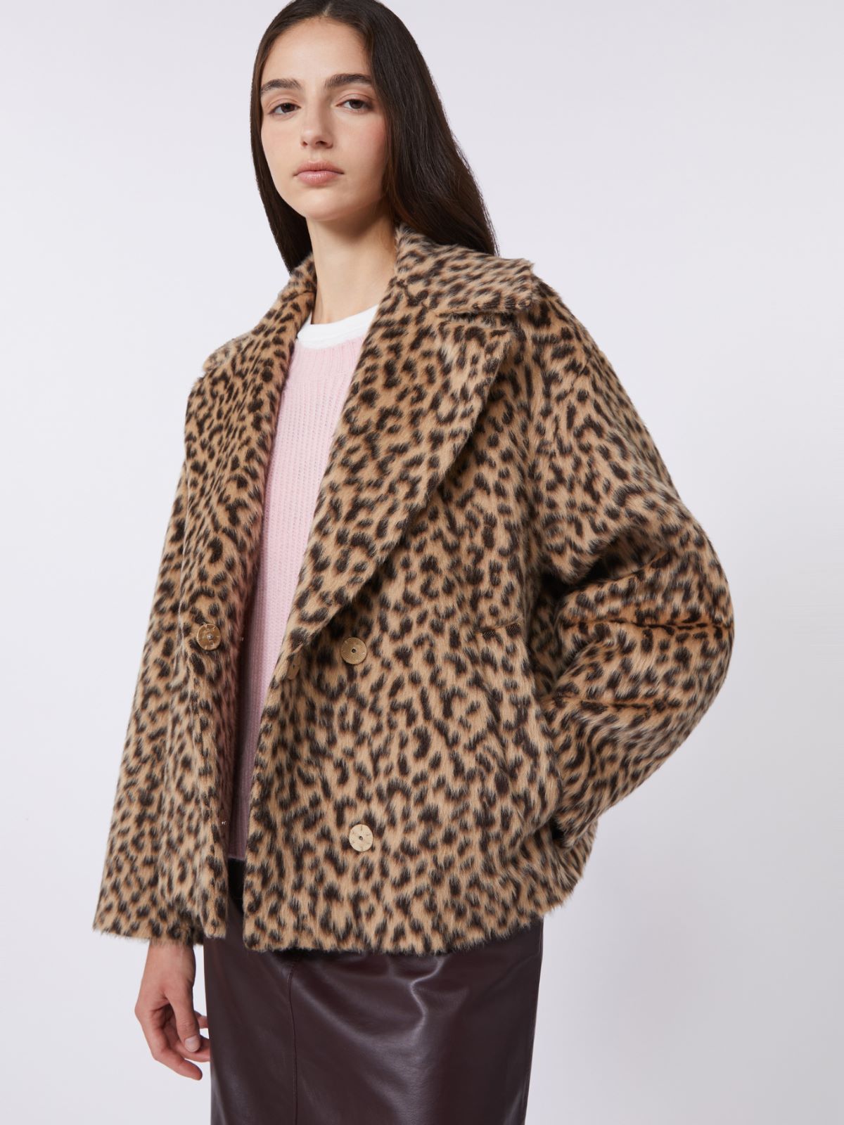 Caban aus Wollgemisch mit Muster - KAMEL - Max Mara - 5