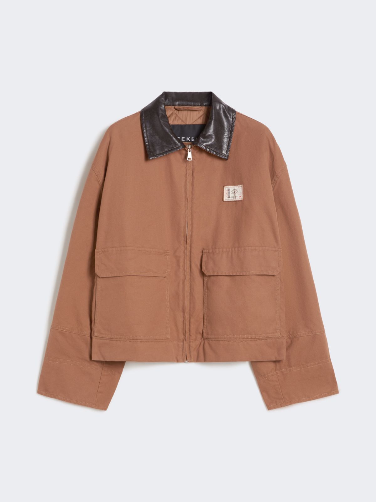 Cotton canvas jacket - TOBACCO - Max Mara - 9