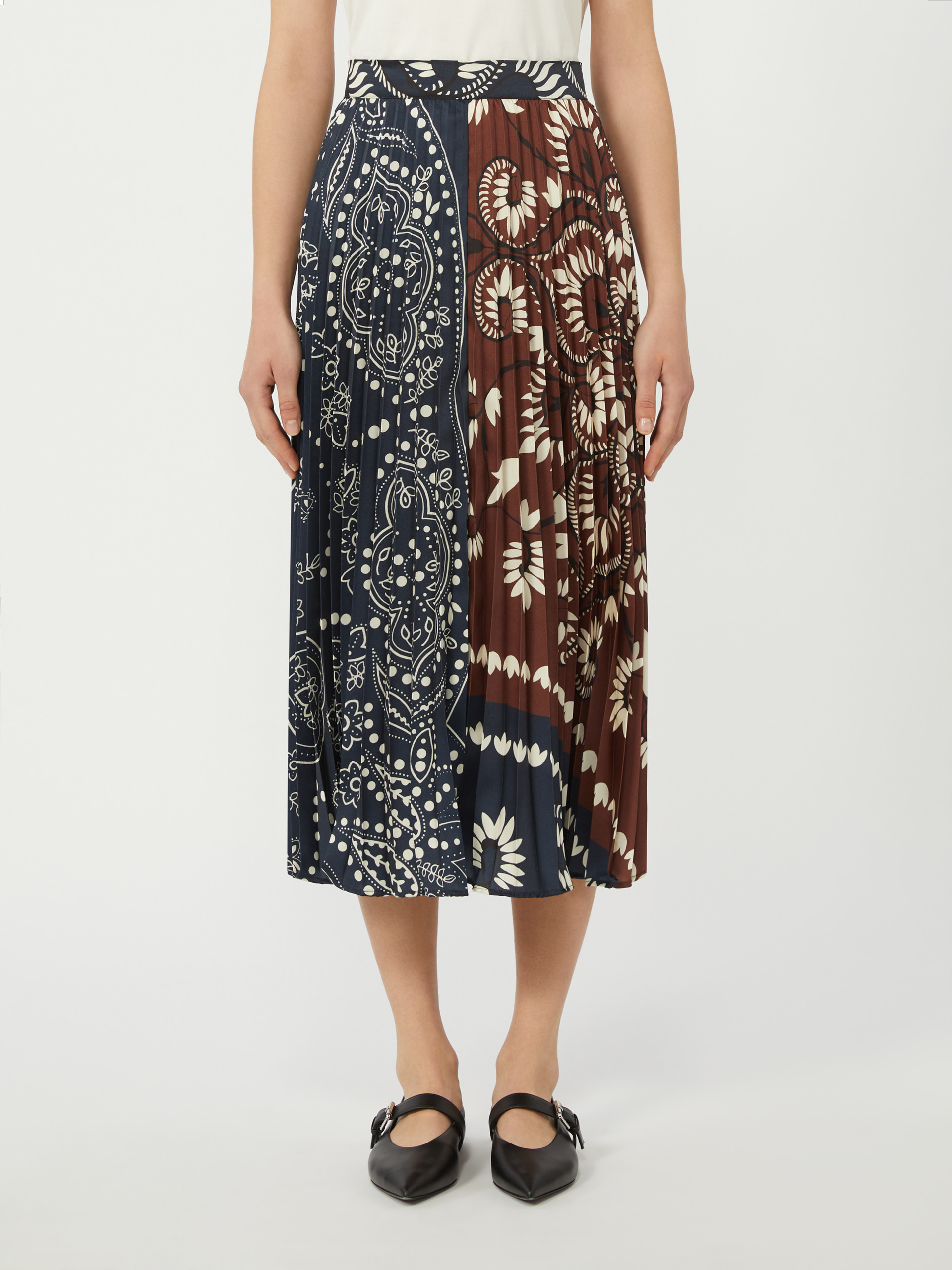 Printed twill skirt - TOBACCO - Max Mara - 2