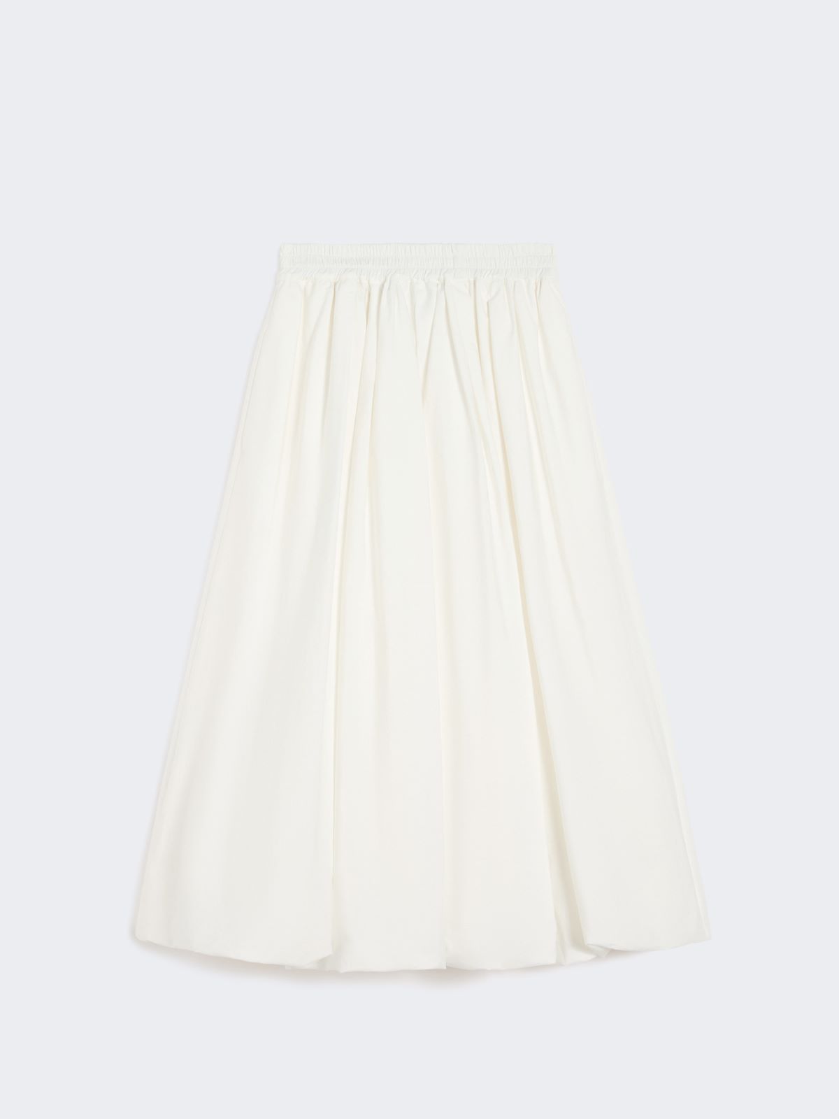Cotton balloon skirt - IVORY - 4