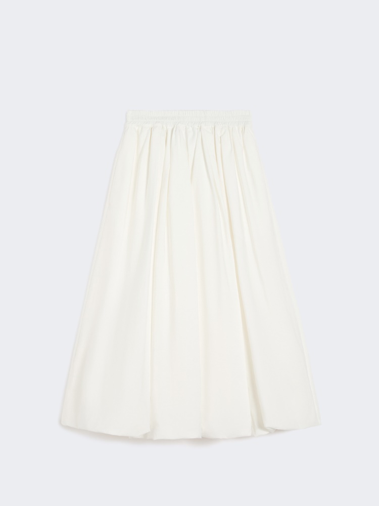 Cotton balloon skirt - IVORY - 4