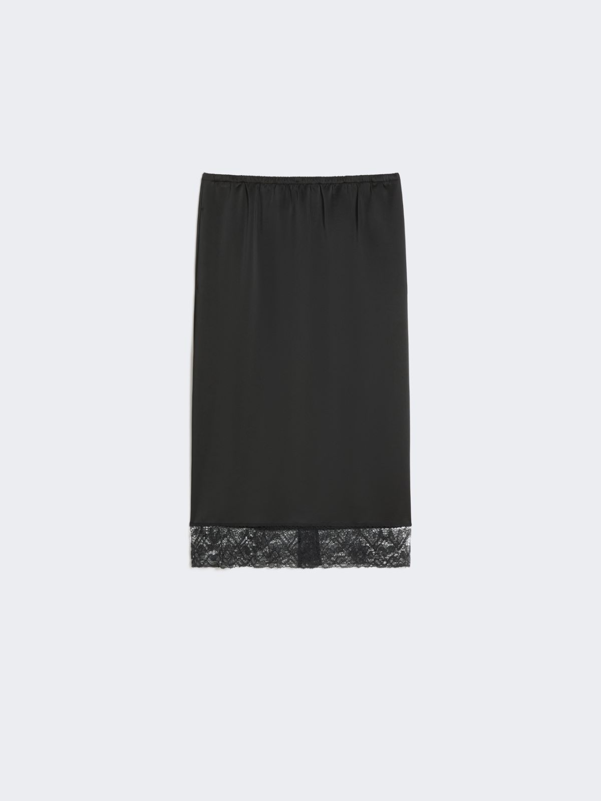 Washed satin skirt - BLACK - Max Mara - 8