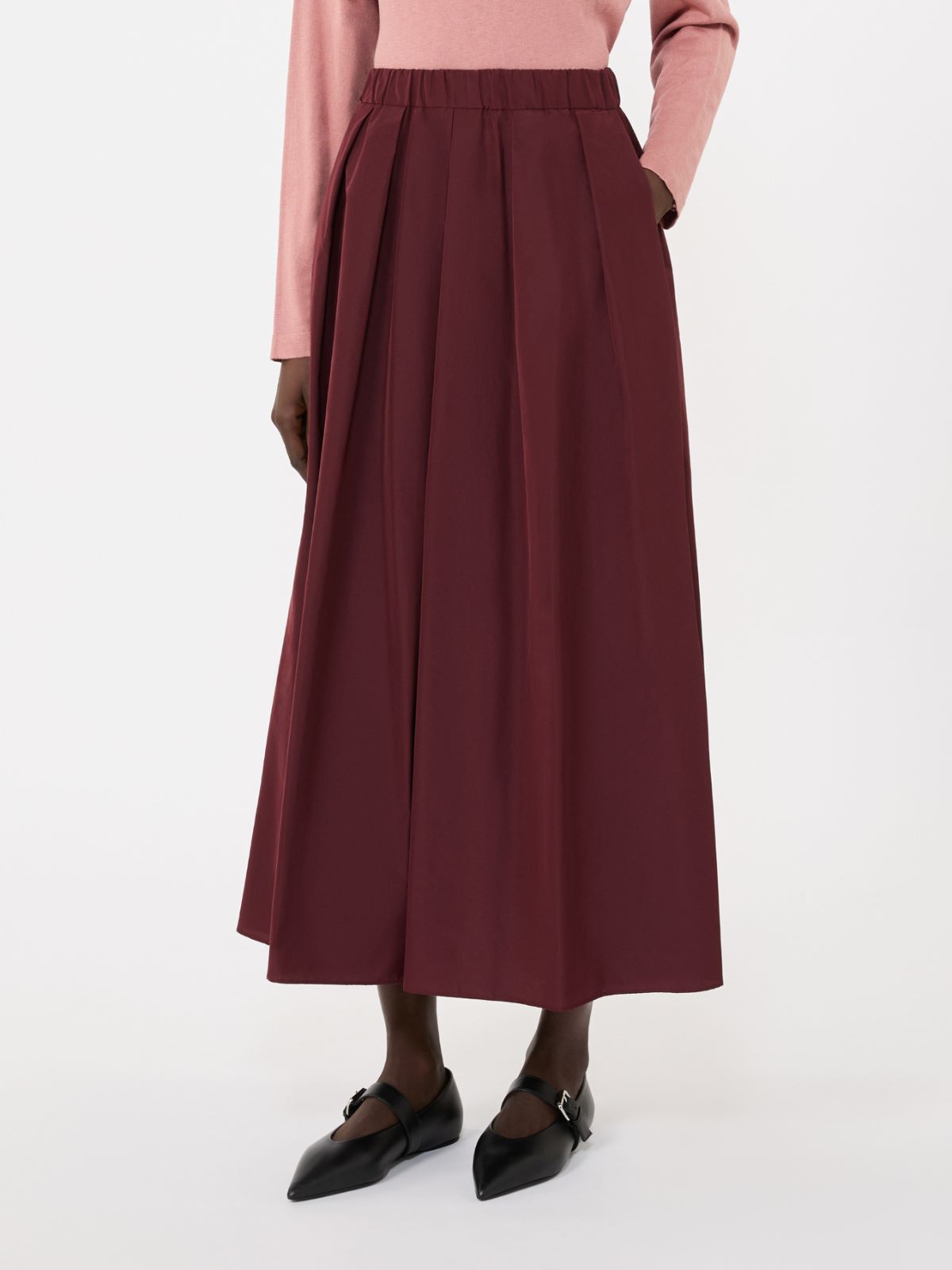 Long taffeta skirt - BORDEAUX - Max Mara - 4