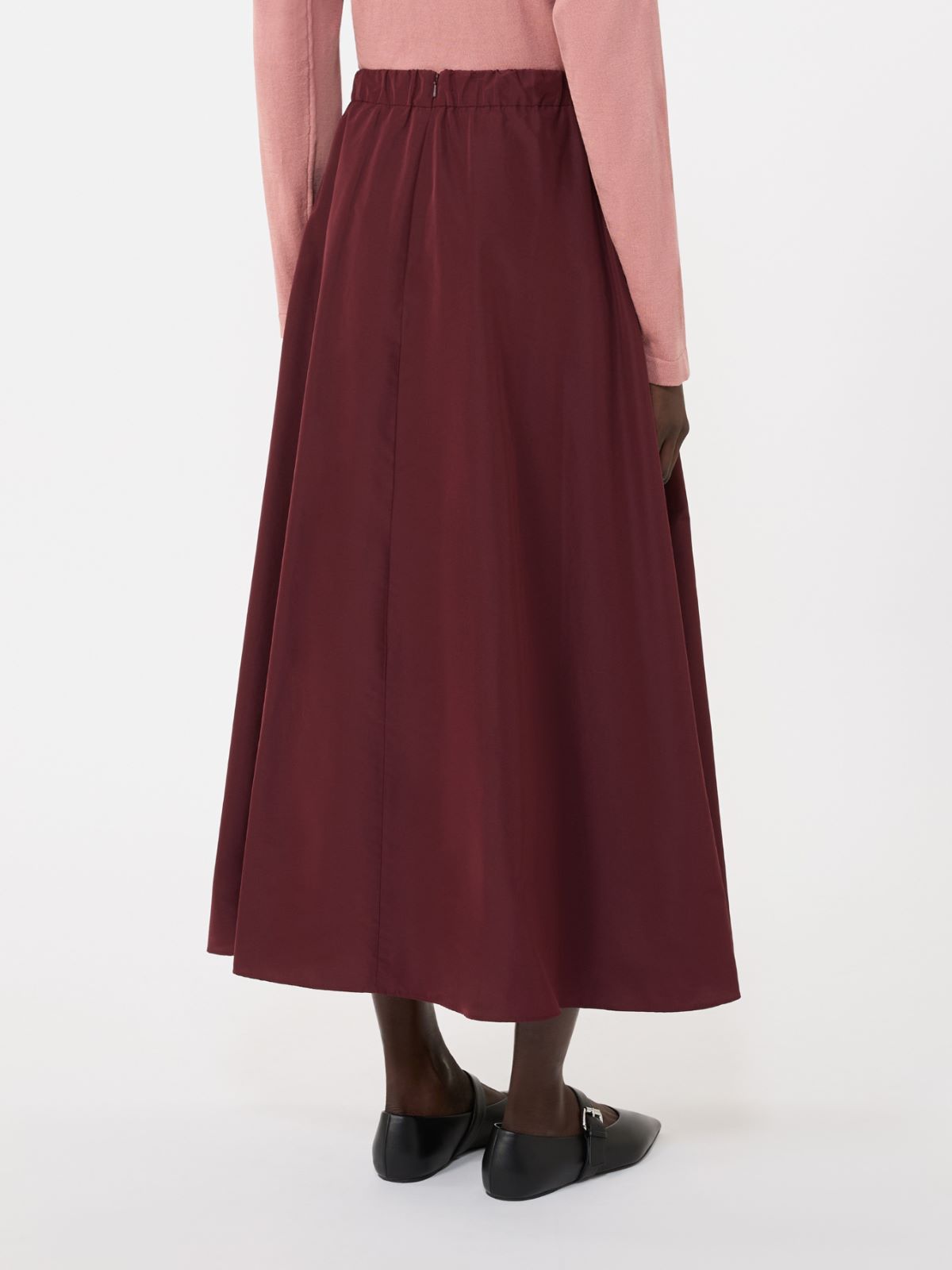 Long taffeta skirt - BORDEAUX - Max Mara - 4