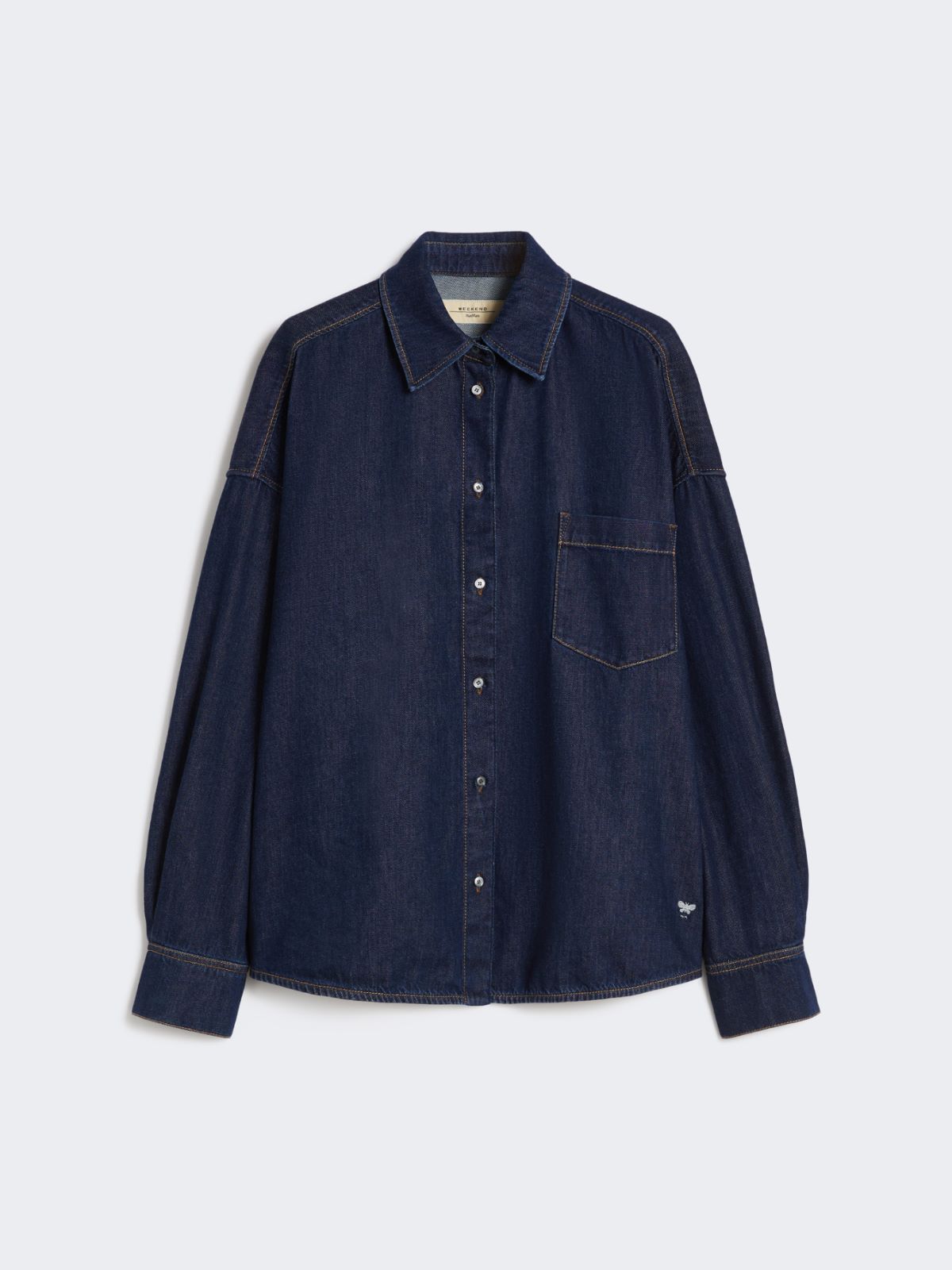 Cotton denim shirt - NAVY - Max Mara - 5
