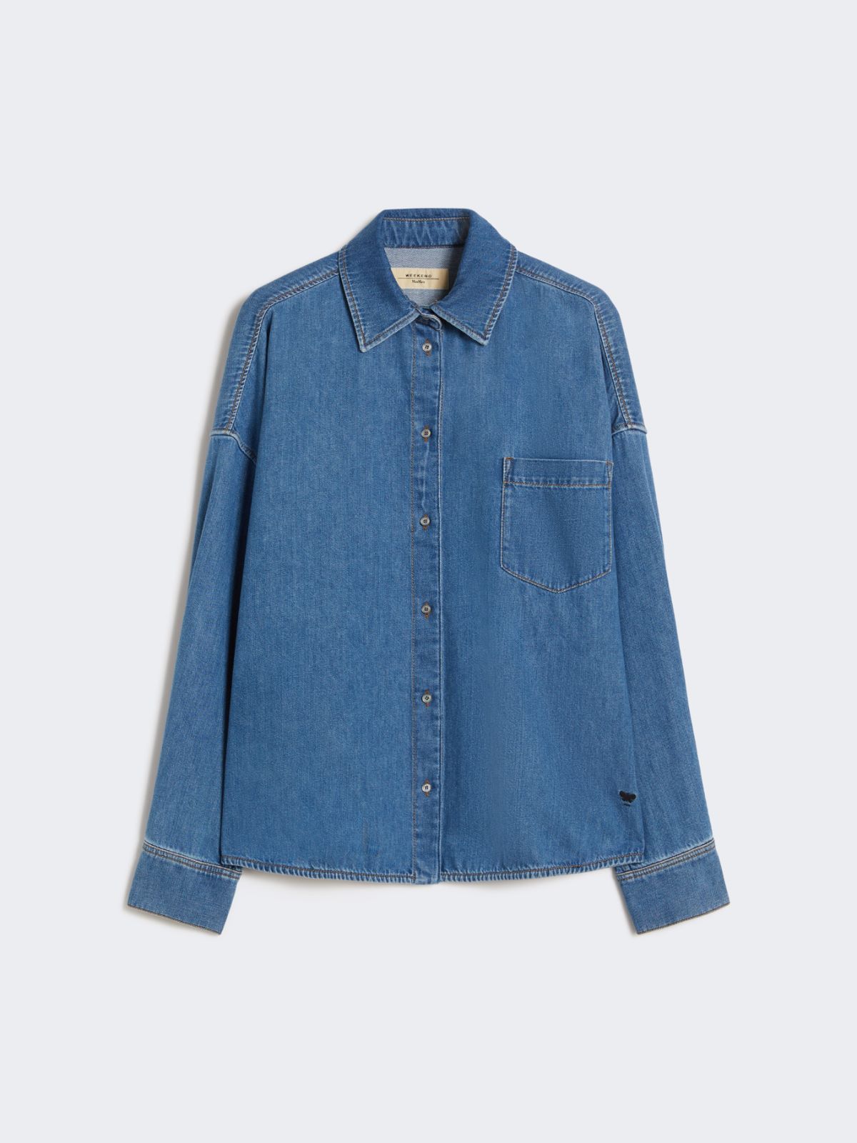 Cotton denim shirt - NAVY - Max Mara - 9