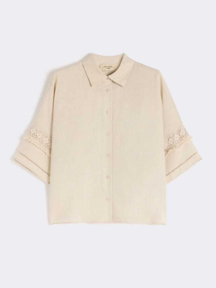 Linen fabric shirt - SAND - 5