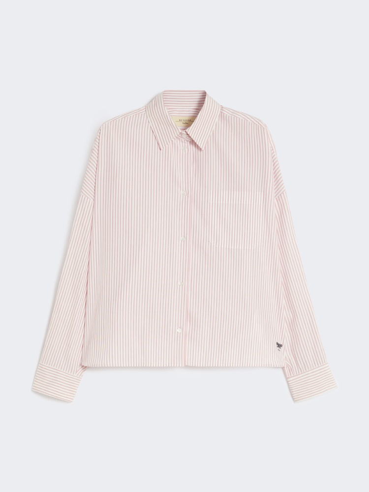 Oversized cotton shirt - PINK - Max Mara